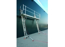 opliersteiger 5,5 meter set van 2 ladders met opleg frame