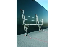 ladder 5,5 meter met lier en afstandshouder