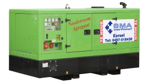 60 Kva met diesel motor 85A/ 49Kw3-fase stabiel