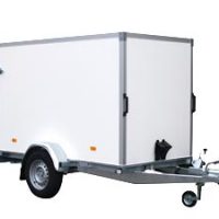 enkel assige dichte aanhangwagen 250 x 125 x 180cm tot 750 kg