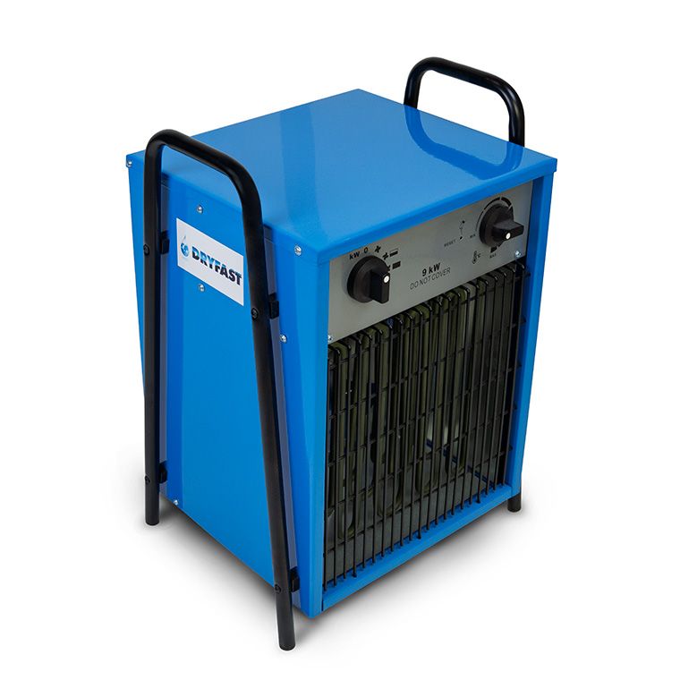 9 kw 400 volt bouw kachel met ventilator standen 6-9 kw