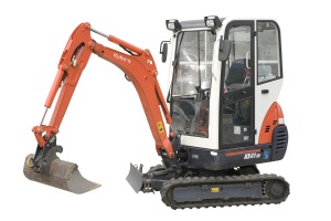 minigraver 1900 kg 100/ 130 cm met cabine